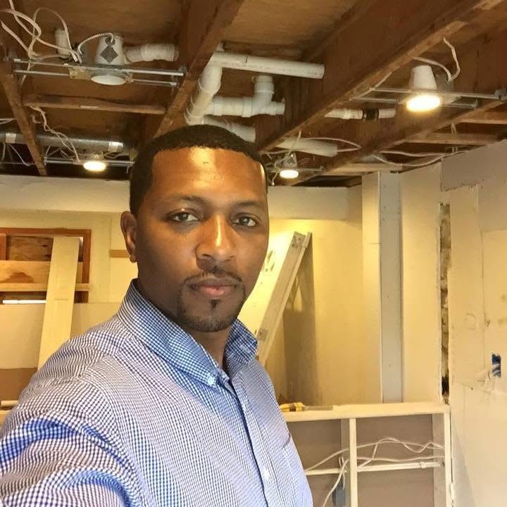 Ben Teasdel III at an active real estate renovation project